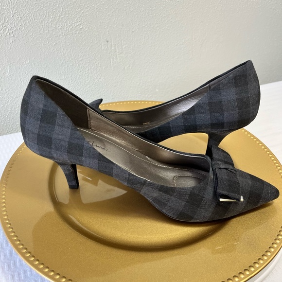 Amelia Grace Black Plaid AG Sandy Shoes - Picture 5 of 6